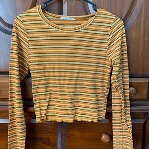 Caution to the wind cropped long sleeve